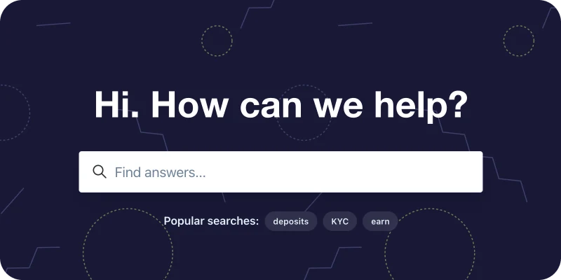 WhiteBIT Help Center search
